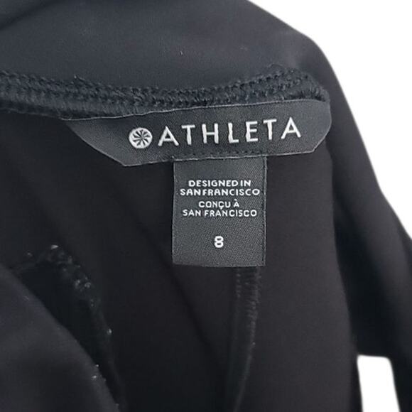 Athleta Black Endless High Rise Straight Leg Pant Sz 8 - Picture 4 of 6